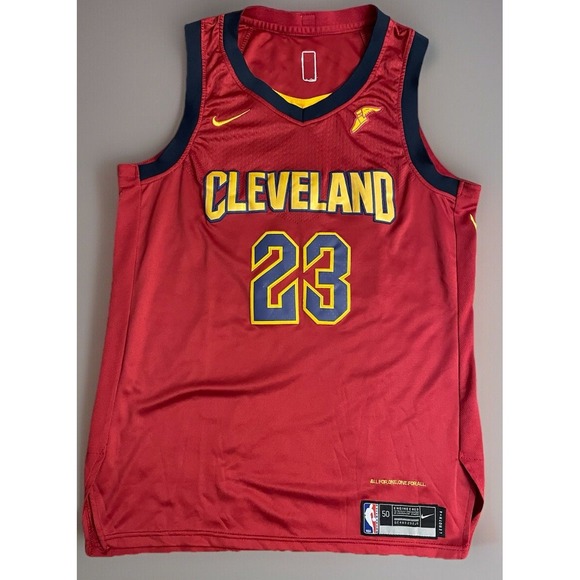 LeBron James Nike Red Cleveland Cavaliers Jersey Embroidered Logo XL 50 +4 JBHS - Picture 1 of 16